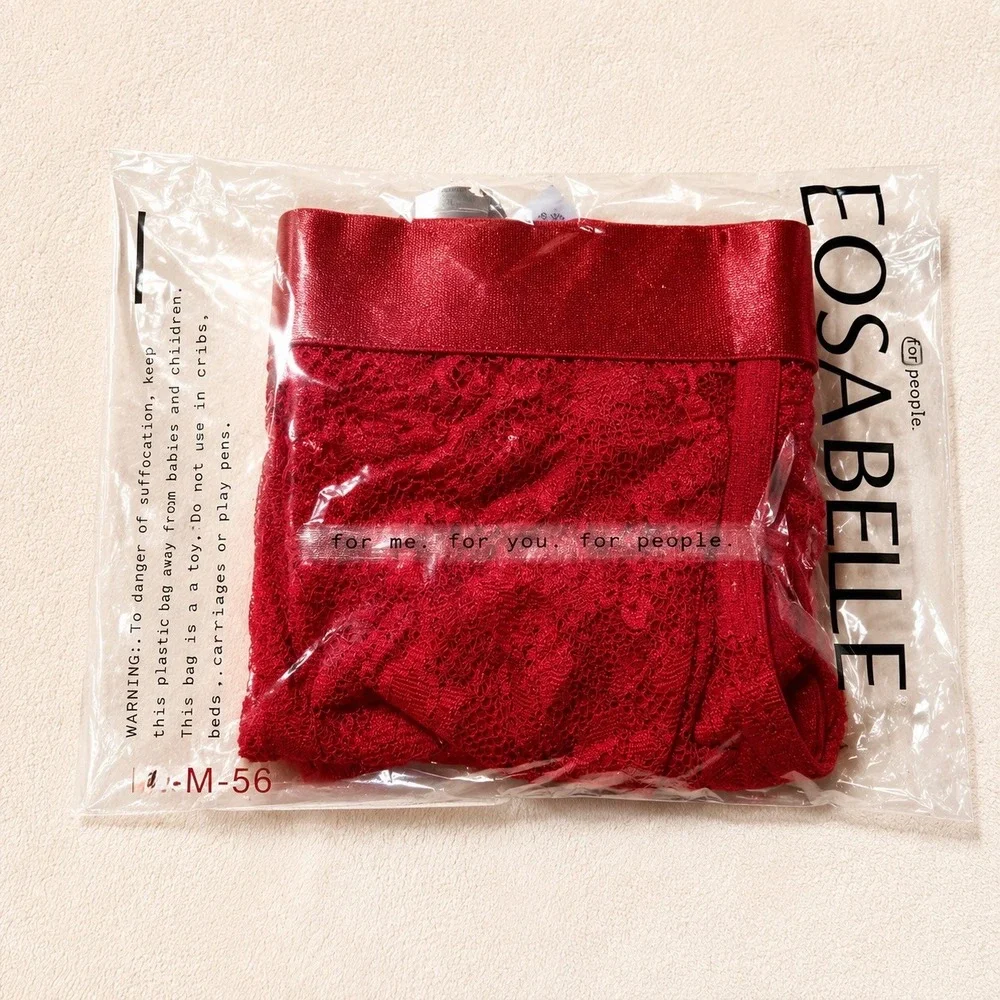 COSABELLA Men's Jock Strap Lace Underwear Mystic Red - Size M / NWT‎